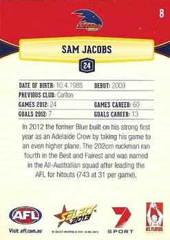 2013 Select AFL Champions #8 Sam Jacobs Back